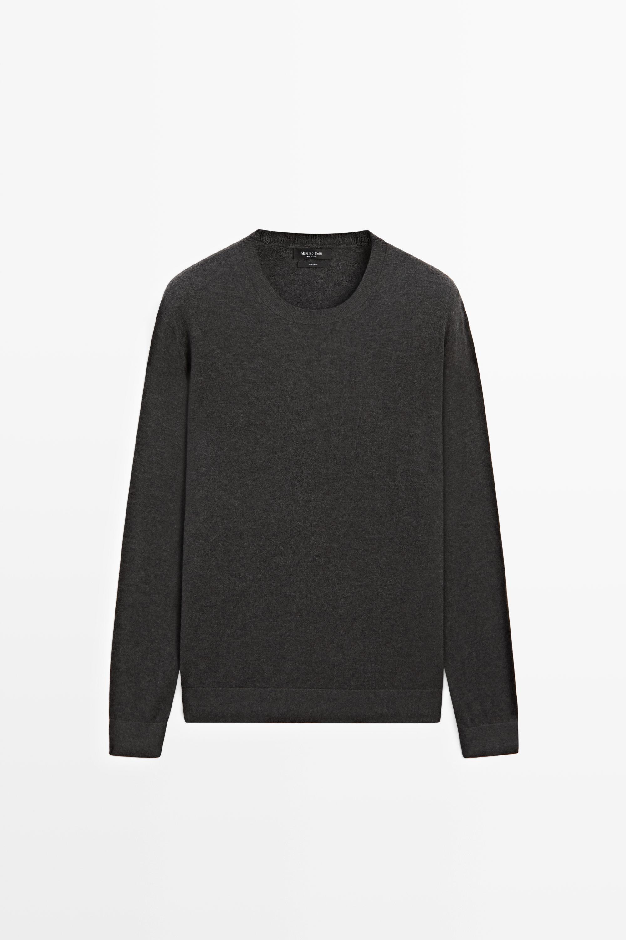 100% cashmere crew neck sweater